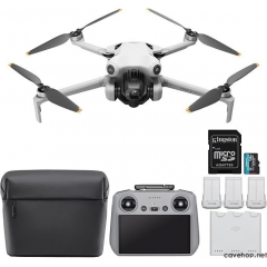 DJI Mini 4 Pro Fly More 组合(DJI RC 2)无人机带 128GB 存储卡 - 轻巧可折叠的迷你相机无人机带 4K HDR 视频,真正的垂直拍摄和智能功能(2 件)