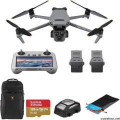 DJI Mavic 3 Pro 无人机飞行更多组合,带 RC,128GB microSD 卡,背包,防碰撞灯,起落垫